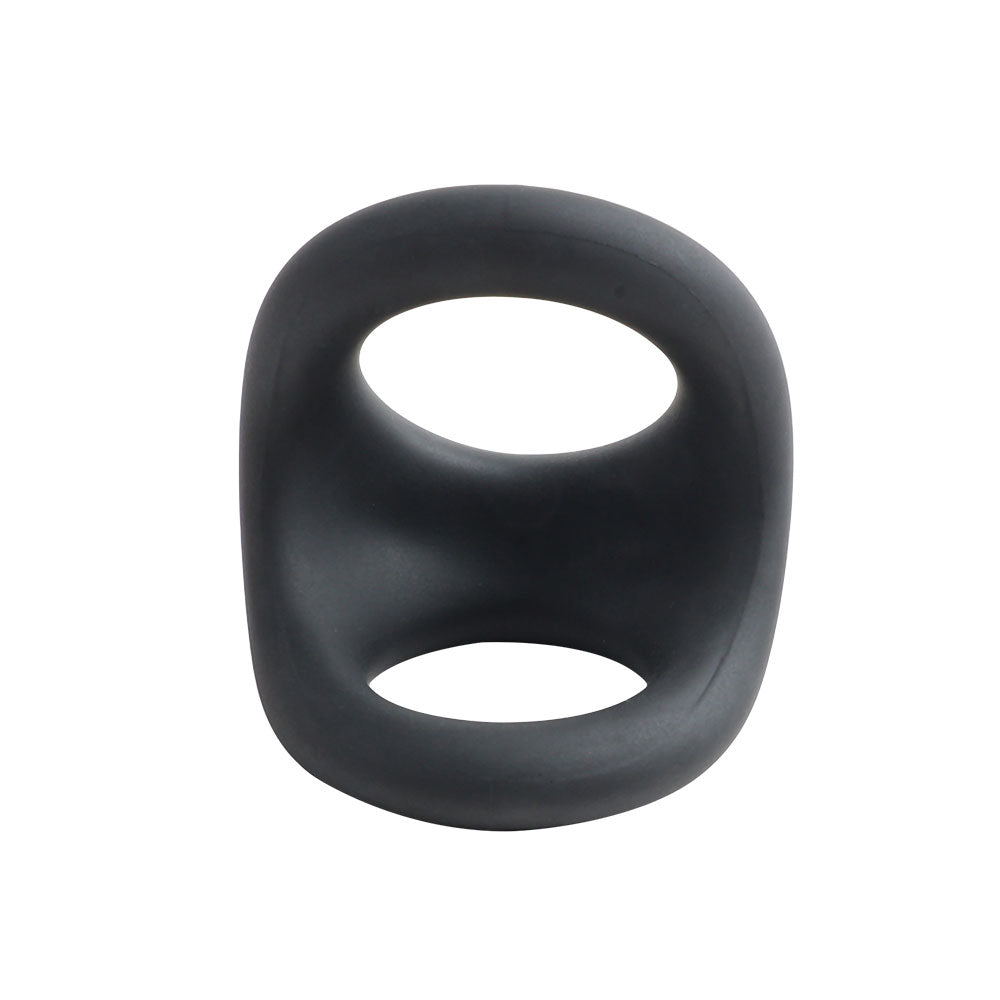 Cock Gear Liquid Silicone Cock & Ball Ring - Black