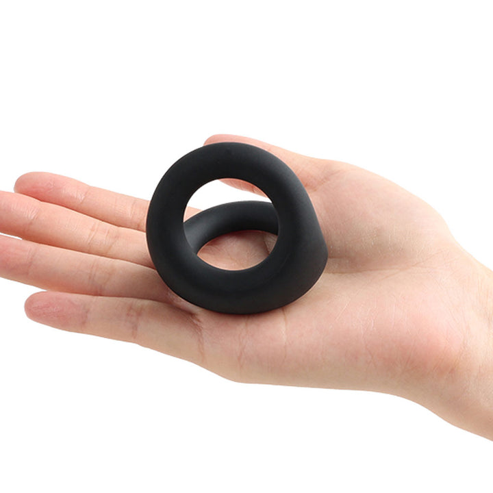 Cock Gear Liquid Silicone Cock & Ball Ring - Black