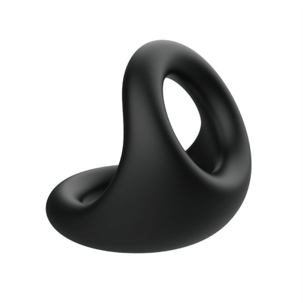 Cock Gear Liquid Silicone Cock & Ball Ring - Black