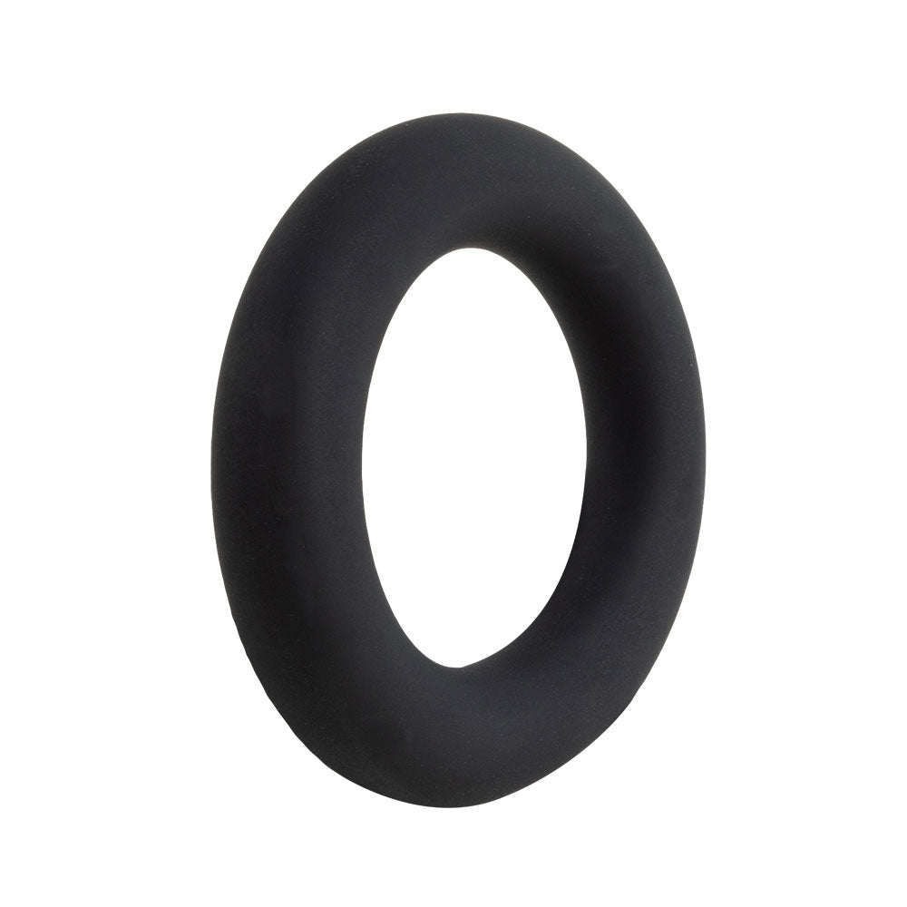 Cock Gear Liquid Silicone Thick Ring - Black