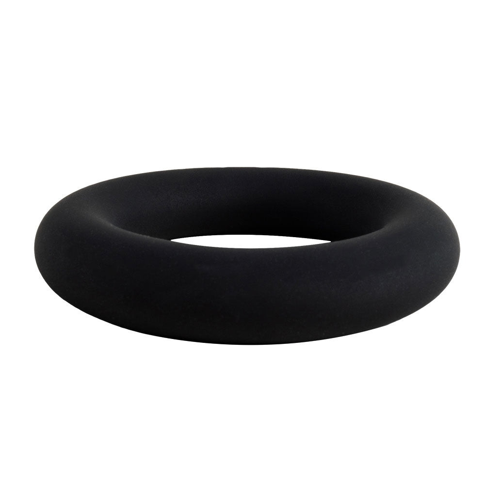 Cock Gear Liquid Silicone Thick Ring - Black