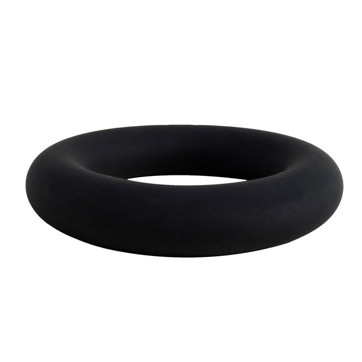 Cock Gear Liquid Silicone Thick Ring - Black