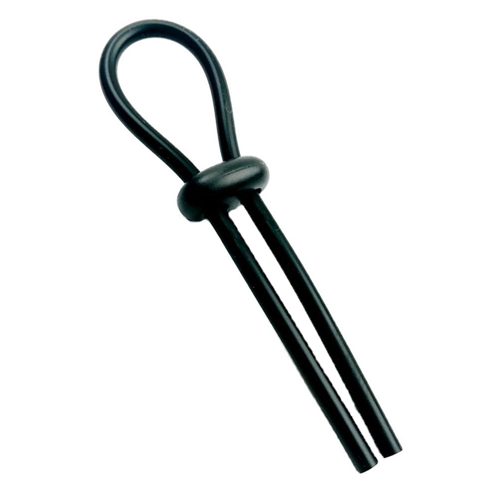 Cock Gear Silicone Lasso Ring - Black
