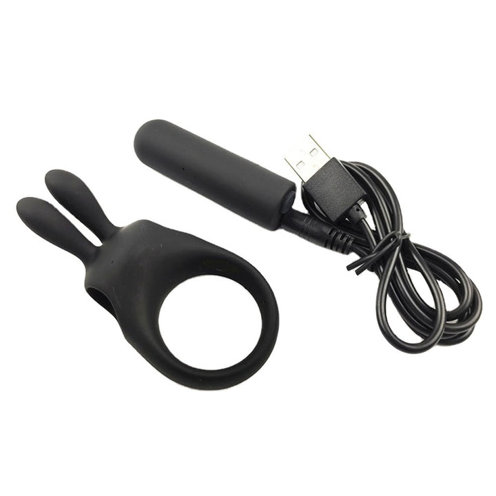 Cock Gear Silicone Rechargeable Rabbit Ring