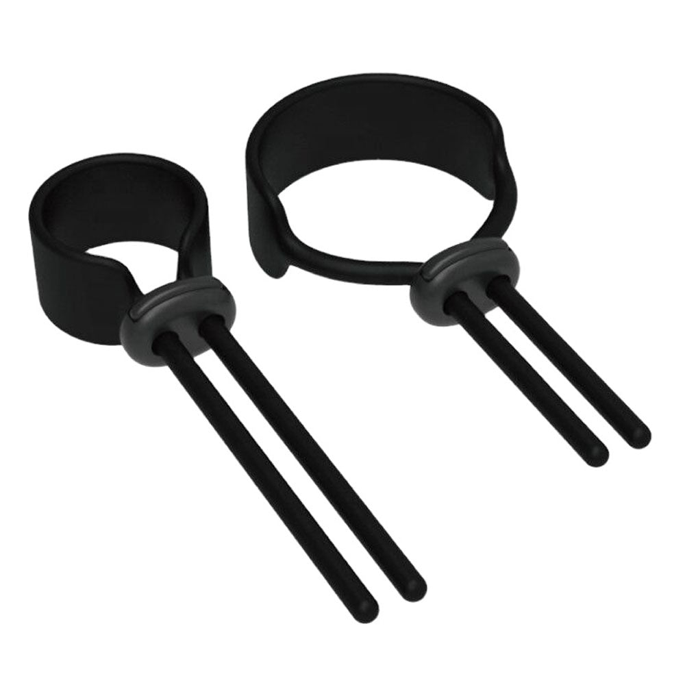 Cock Gear Silicone Wide Lasso Ring - Black