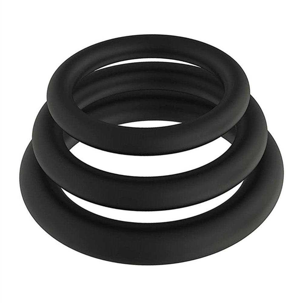 Cock Gear Silicone Ring Set - Large