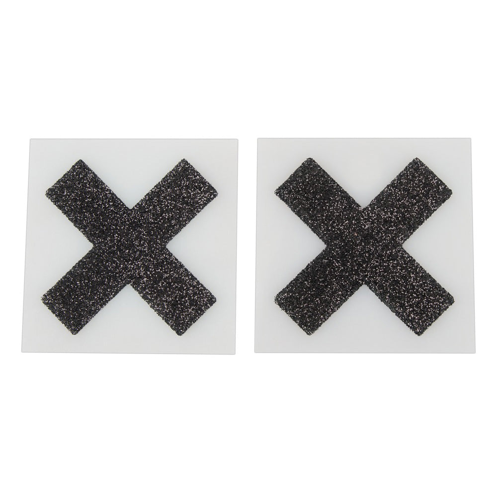 Cottelli Nipple Stickers - Black X
