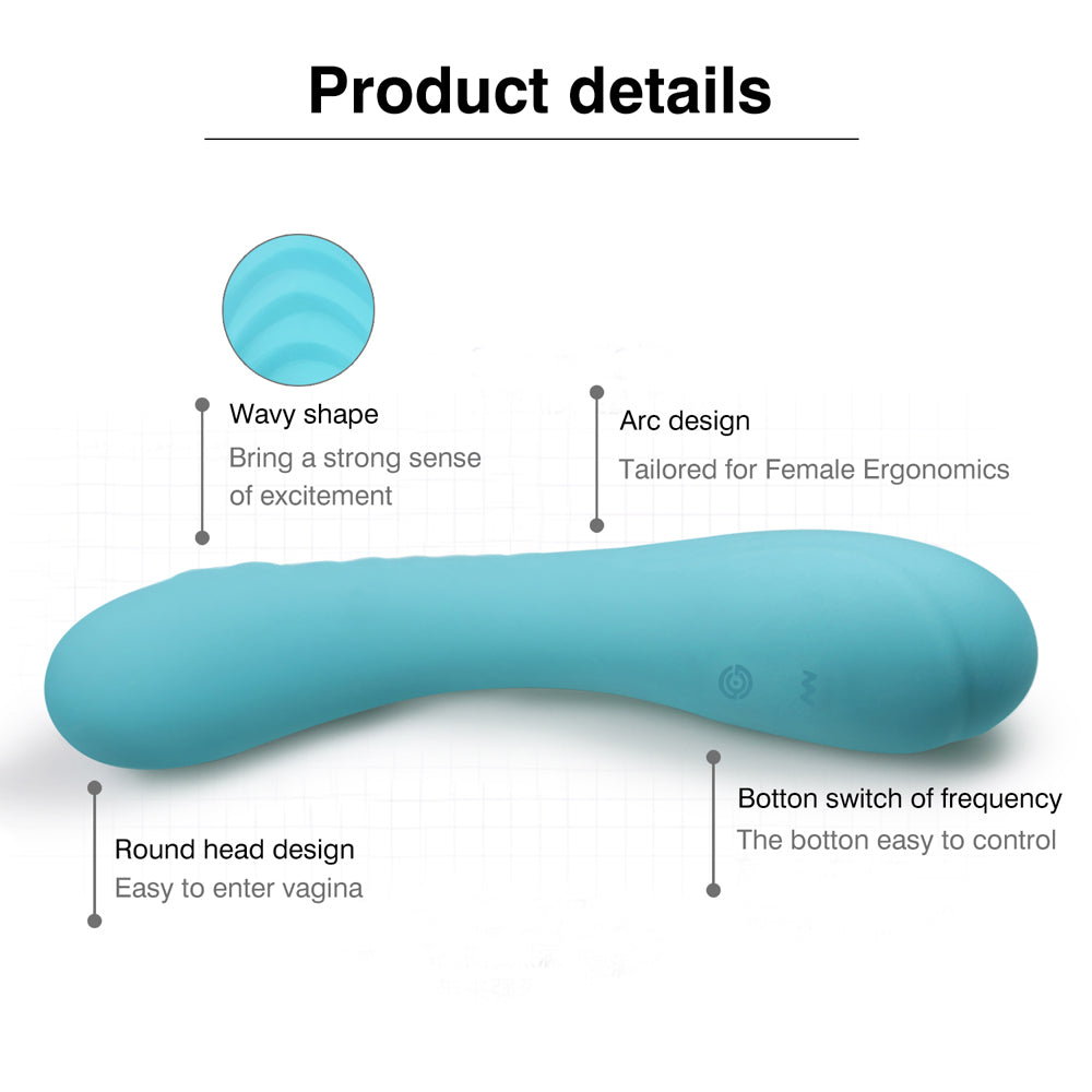 Winyi Marina Bendable G-Spot Vibrator - Turquoise