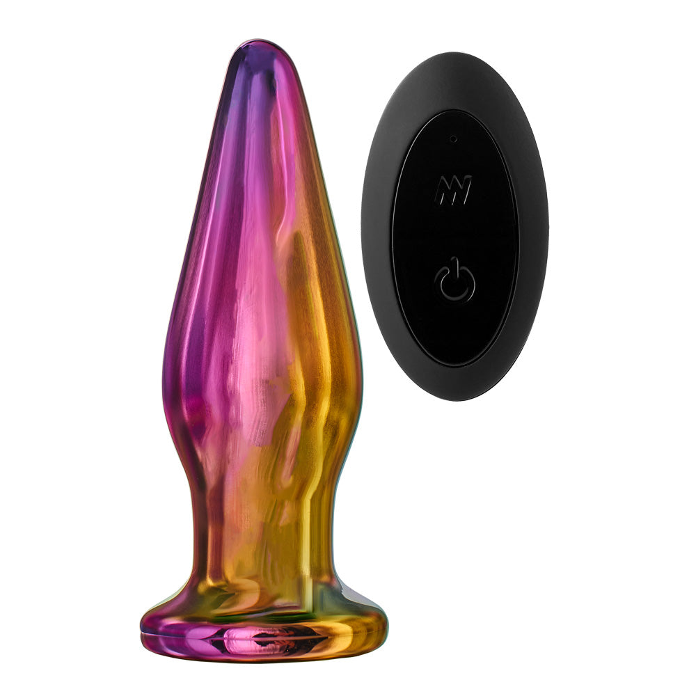 Dreamtoys Glamour Glass Remote Vibrating Tapered Plug