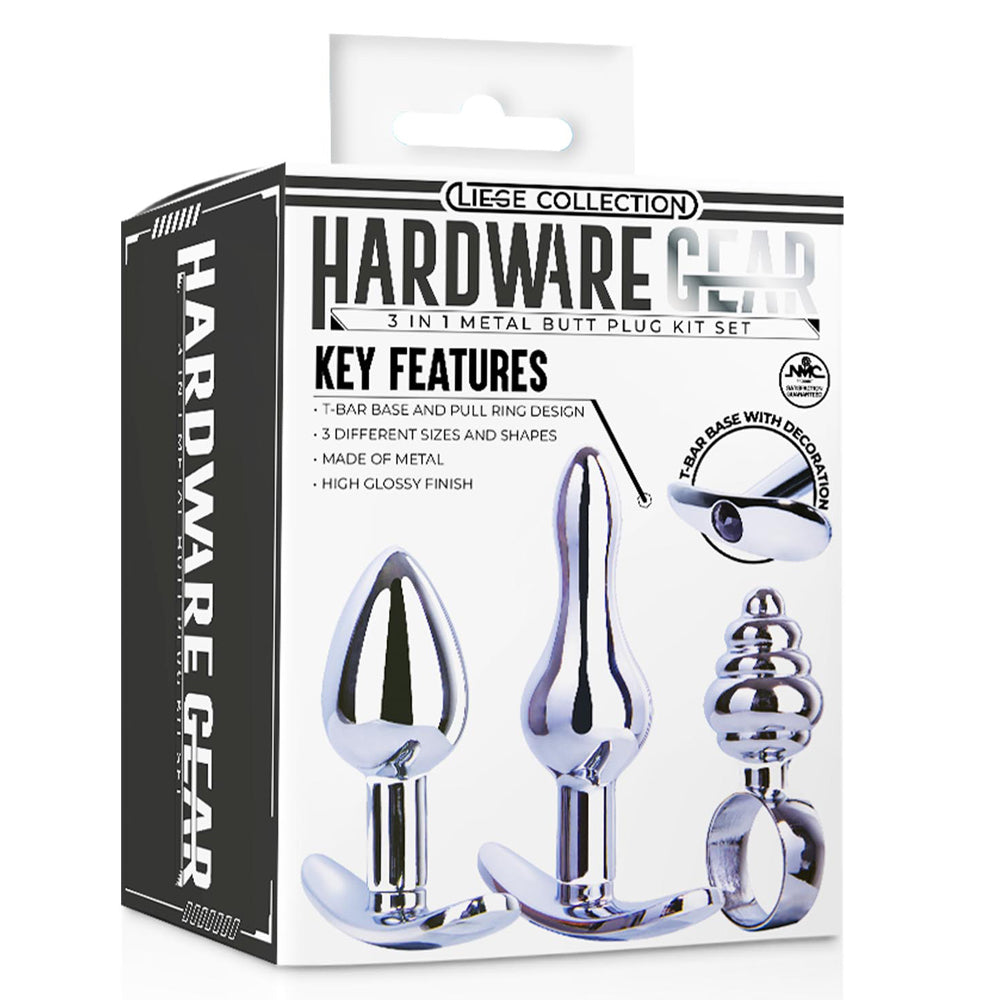 Excellent Power Hardware Gear Metal Butt Plug Kit | Ring Pop Pleasure Chest Excellent Power Hardware Gear Metal Butt Plug Kit | Ring Pop Pleasure Chest