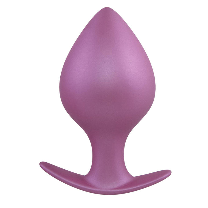 Excellent Power Metallic Glam T Base Butt Plug Medium - Purple