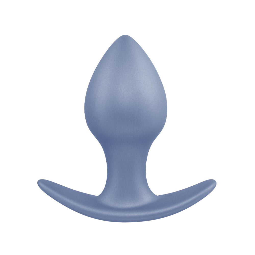 Flared Base Plug Excellent Power Metallic Glam T Base Butt Plug Small | Blue – Pleasure ...
