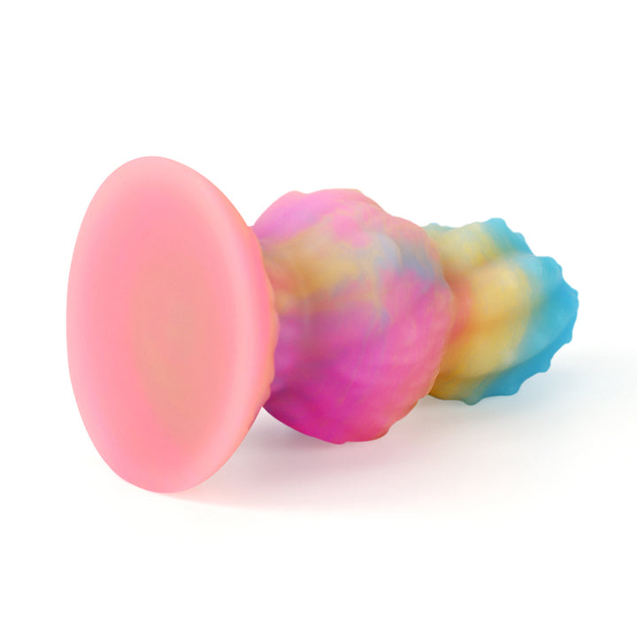 Fantasy Octopus Egg Platinum Silicone Plug 4.3 Inch - Glow In The Dark