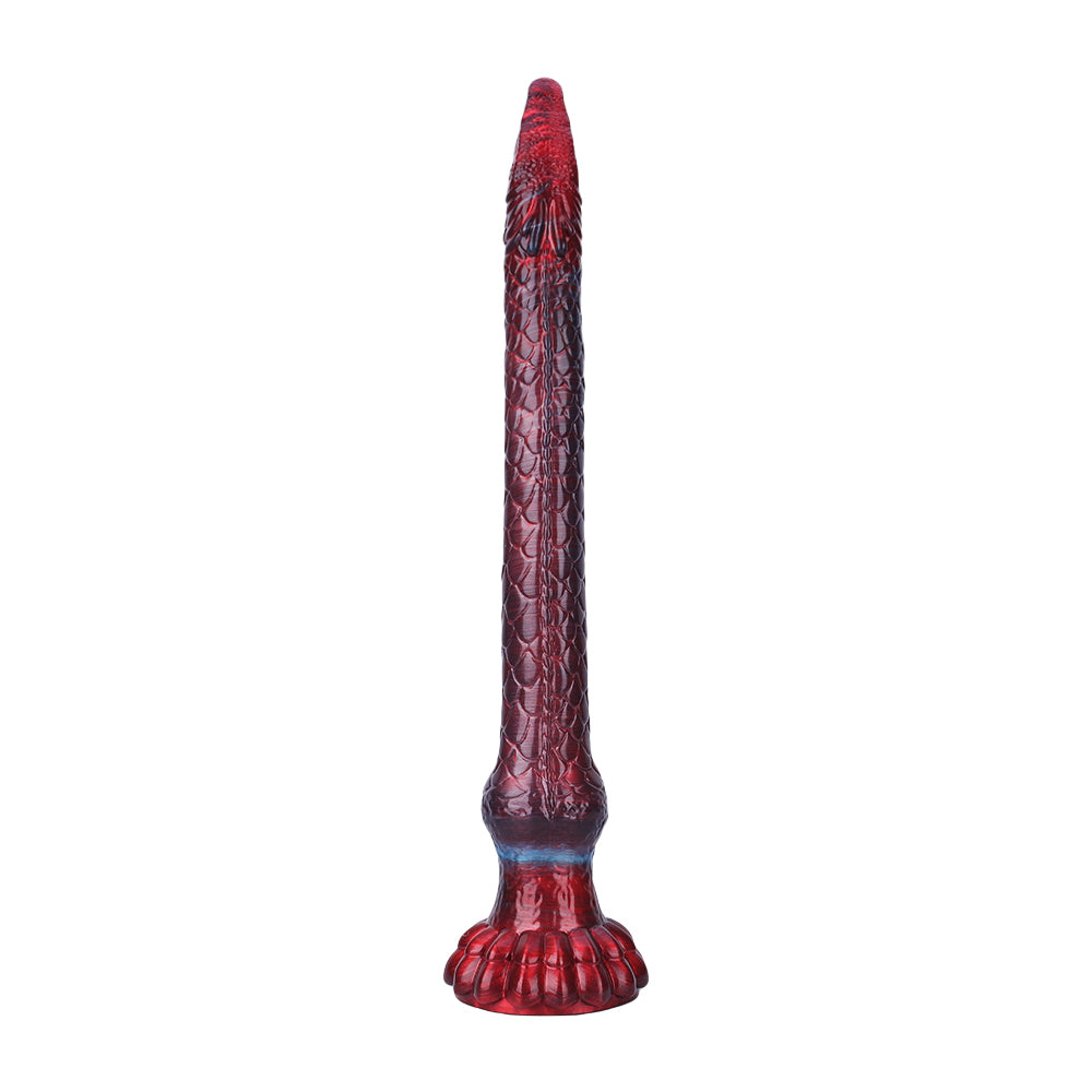 Fantasy Octopussy Platinum Silicone Dildo 22.2 Inch - Metallic Red