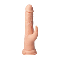 FemmeFunn Thruster Rabbit Remote Controlled Vibrating Dildo - Nude