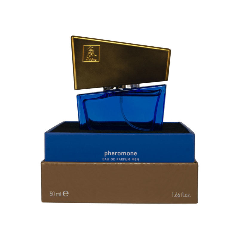 HOT Shiatsu Pheromone Eau De Parfum Men - Dark Blue 50ml