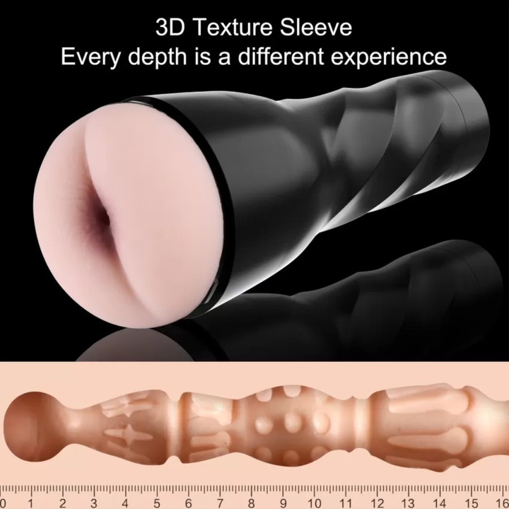 HiSmith KlicLok Vibrating Male Stroker - Anal