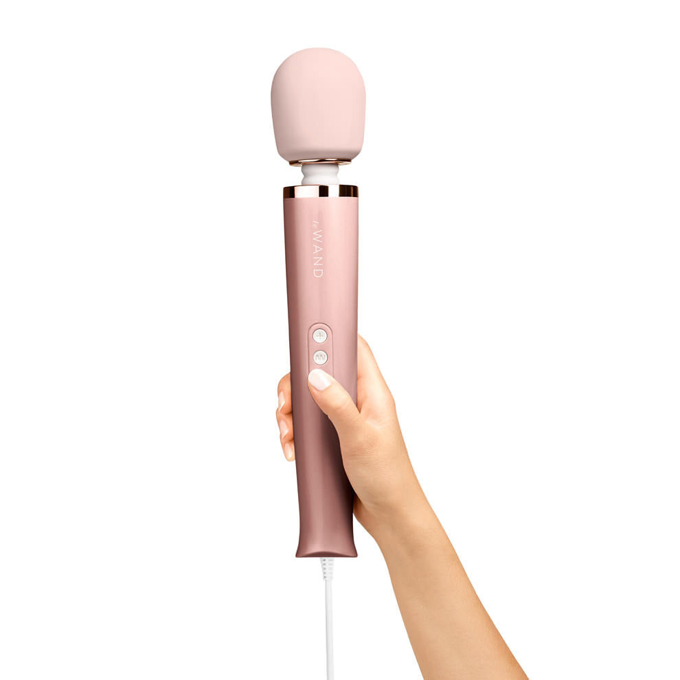 Le Wand Original Powerful Plug In Vibrating Wand Massager - Rose Gold