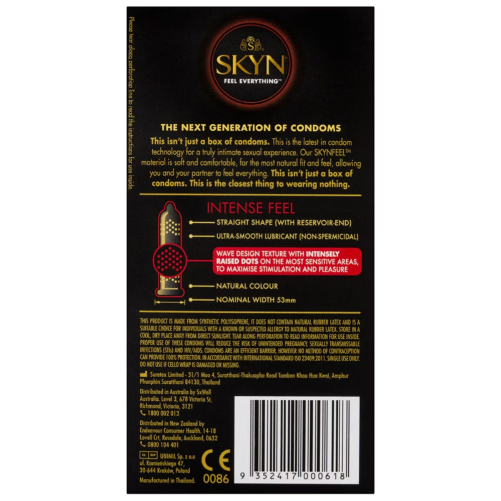 Lifestyles Skyn Intense Non Latex Large Condoms 10 Pack