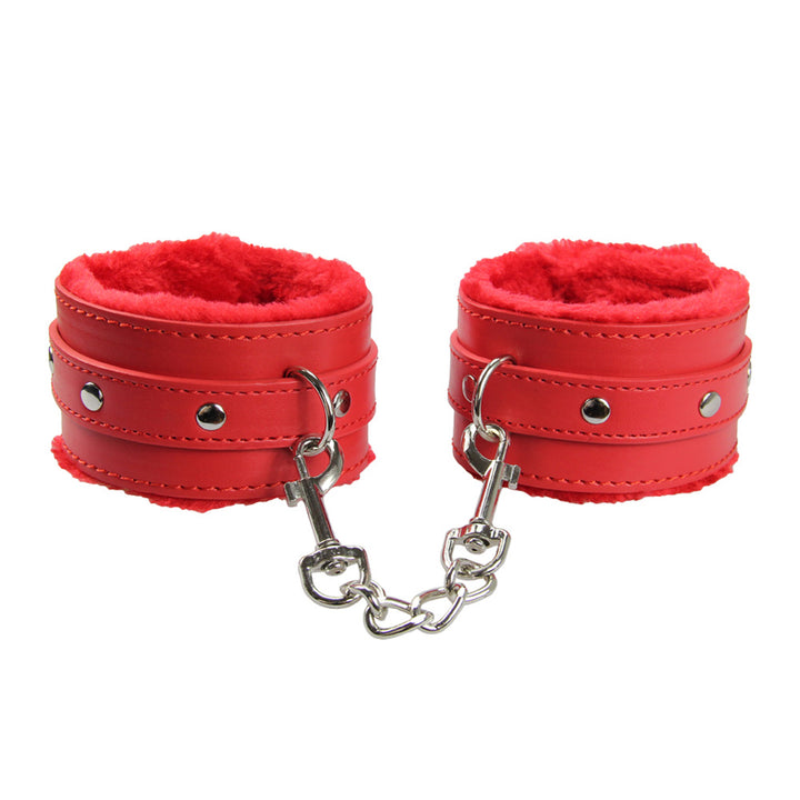 Love In Leather 9 Piece Bondage Kit - Red