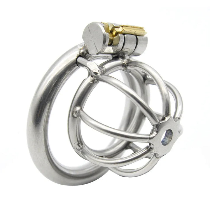 Love In Leather Short Cage Chastity Device