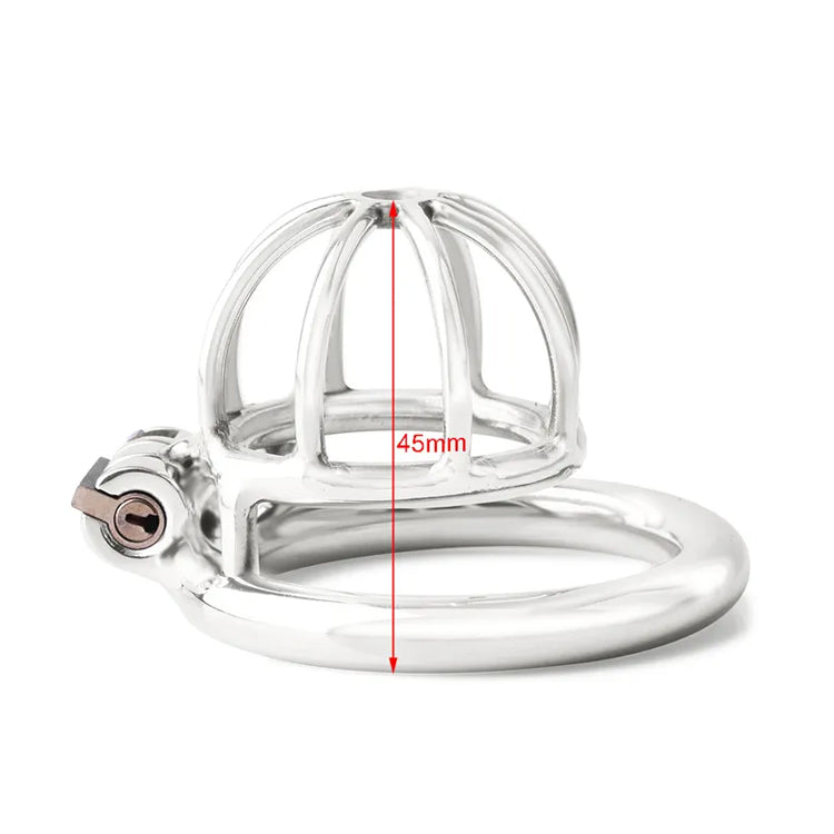 Love In Leather Short Cage Chastity Device