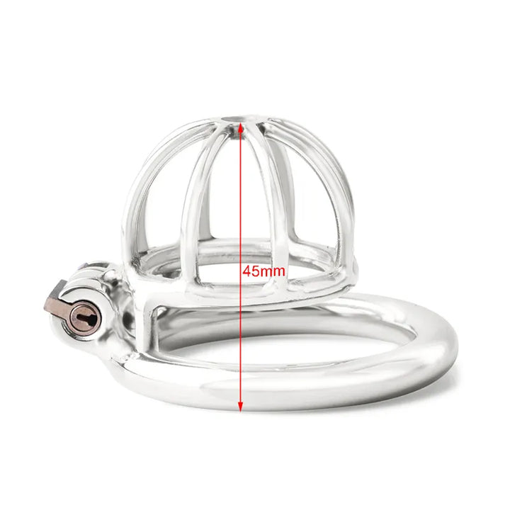 Love In Leather Short Cage Chastity Device