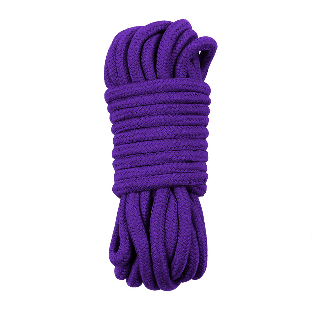 Lovetoy 10 Metre Cotton Rope | Purple | Bondage Rope – Pleasure Chest