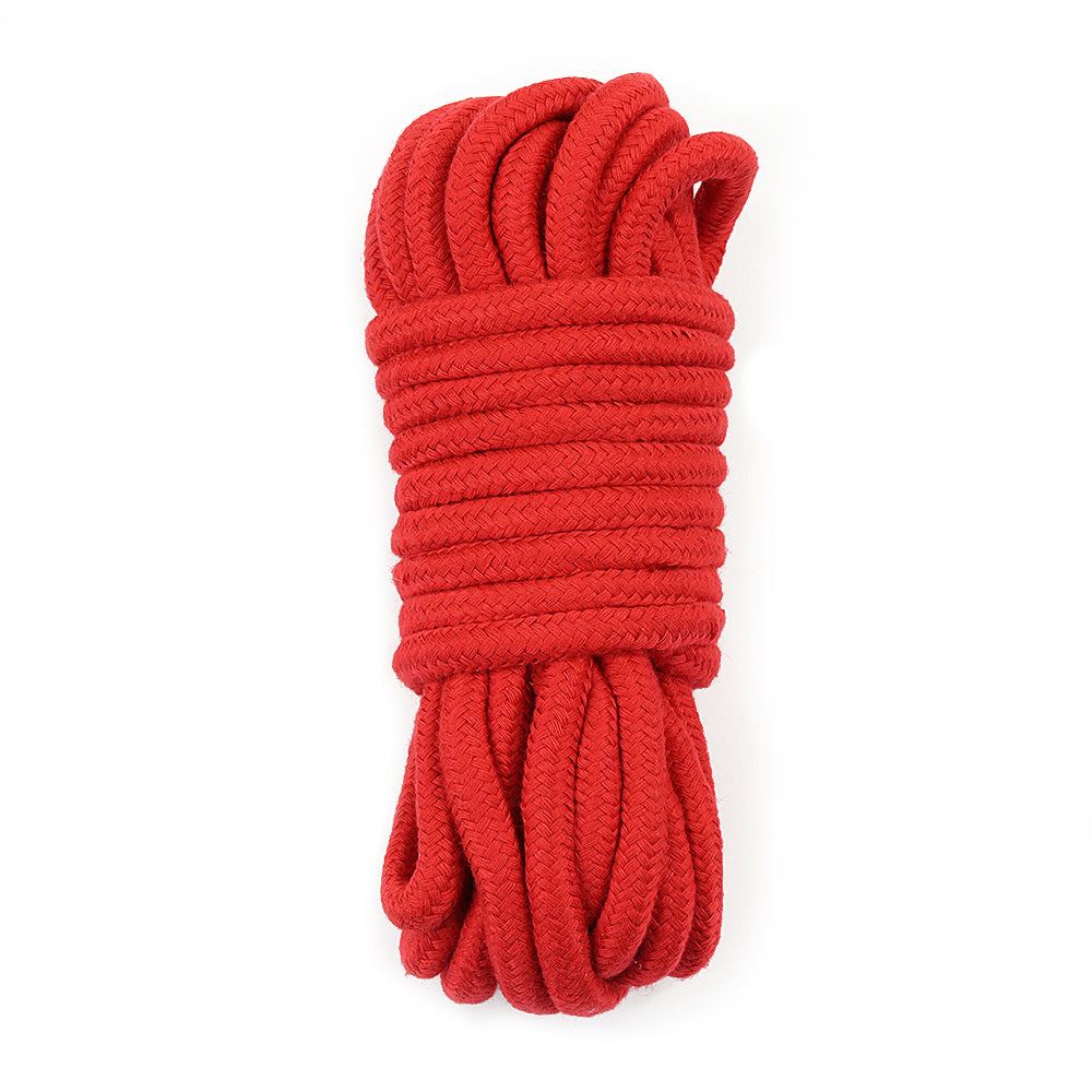 Lovetoy 10 Metre Cotton Rope | Red | Bondage Rope – Pleasure Chest