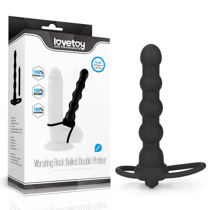 Lovetoy Silicone Vibrating Rock Balled Double Prober
