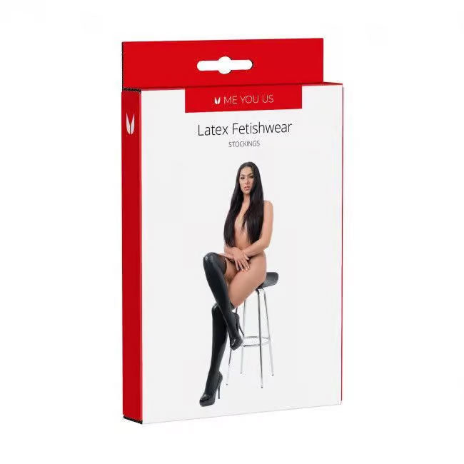 Me You Us Latex Stockings - Black