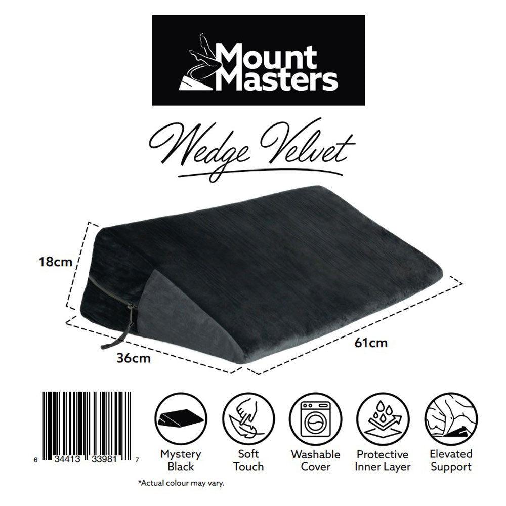 Mount Masters Wedge Velvet - Black