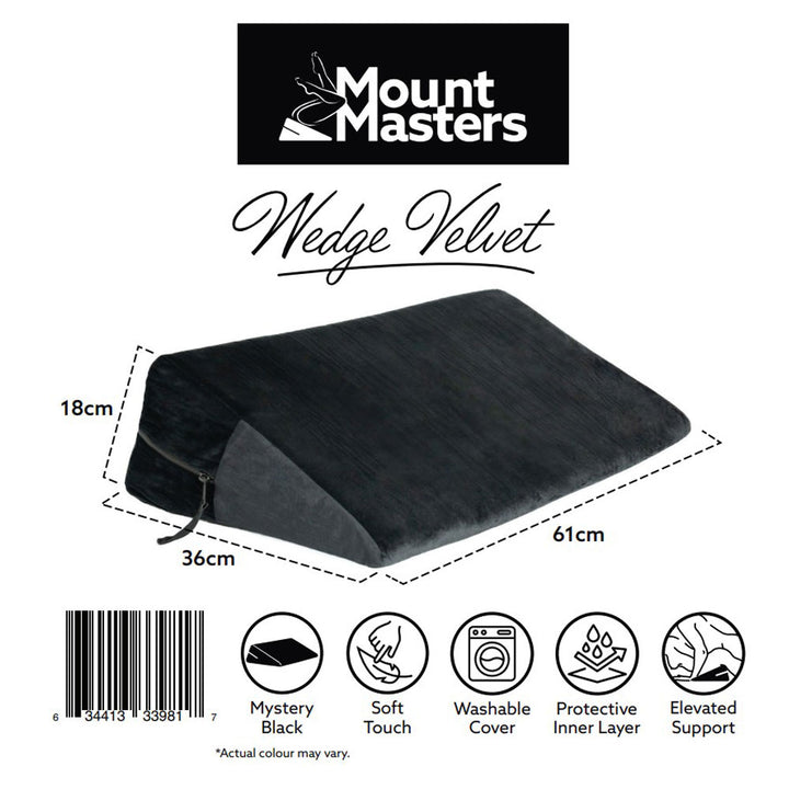 Mount Masters Wedge Velvet - Black
