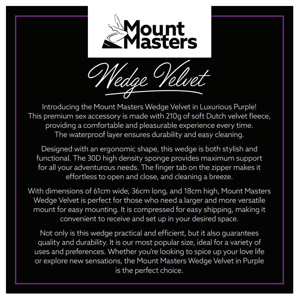 Mount Masters Wedge Velvet - Purple