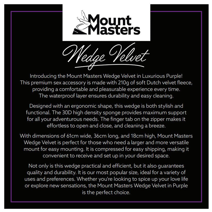Mount Masters Wedge Velvet - Purple