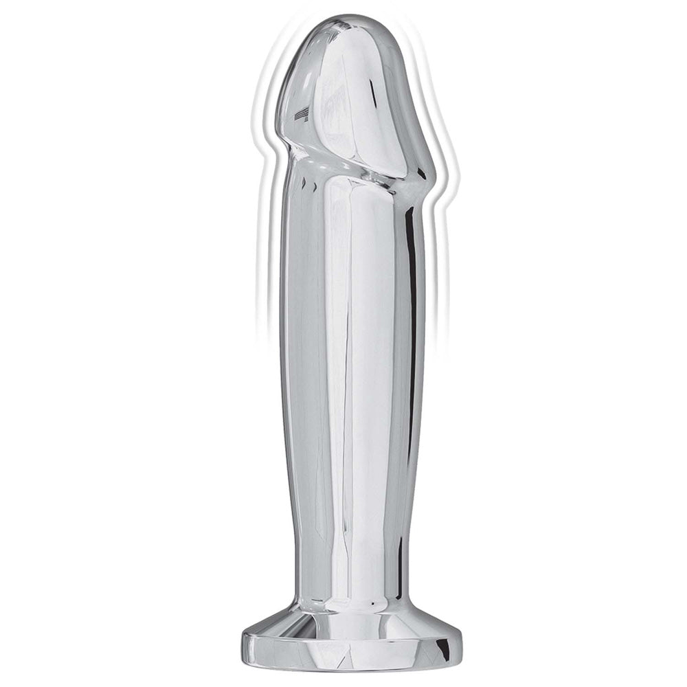 NassToys Ass-Sation Remote Vibrating Metal Anal Ecstasy - Silver