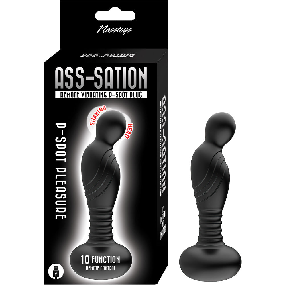 NassToys Ass-Sation Remote Vibrating P-Spot Plug