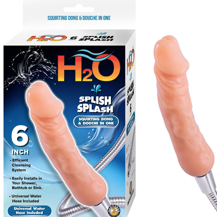 NassToys Splish Splash 6 Inch Squirting Dong And Douche