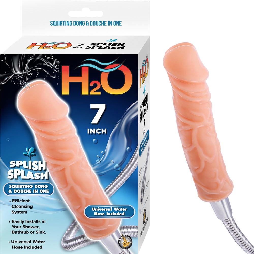 NassToys Splish Splash 7 Inch Squirting Dong And Douche