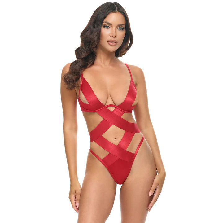 Oh La La Cheri Lace 2 Piece Set - Red
