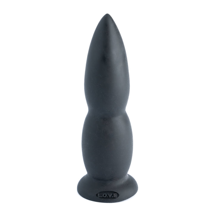 Platinum Liquid Silicone Sex Machine Attachment 6 Anal 6 Inch - Black