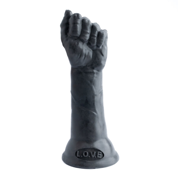 Silicone Sex Machine Attachment 9 Fist 9.5 Inch | Black  Pleasure Chest