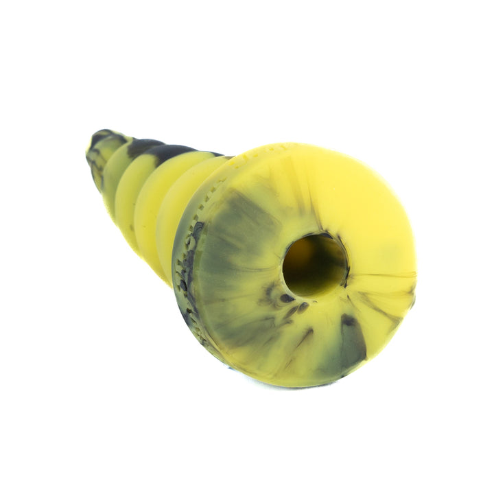 Platinum Liquid Silicone Stretcher Curly Twirly 16 Inch - Black Swirl