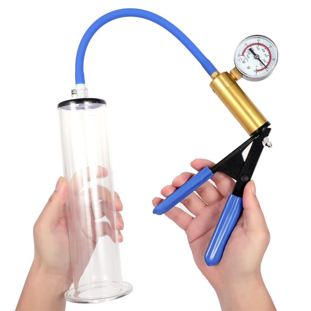 Realov Brass Pistol Gauge Penis Pump Set