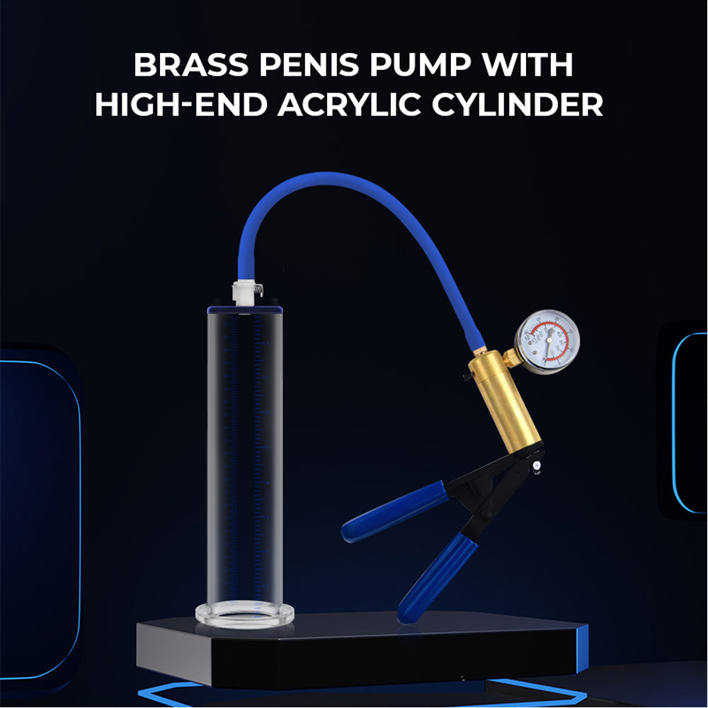Realov Brass Pistol Gauge Penis Pump Set