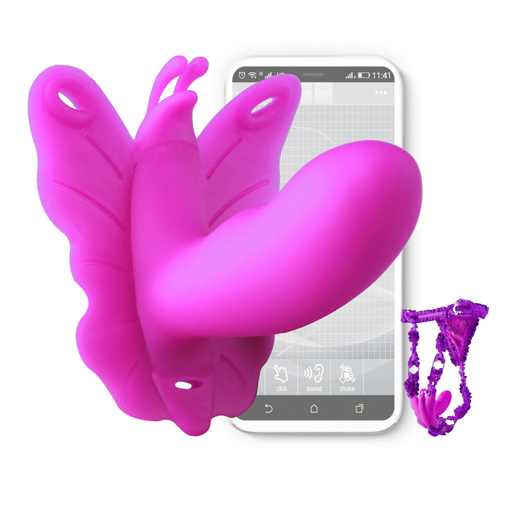 Realov Lydia I App Control Smart Butterfly Vibe - Purple