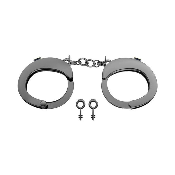Room Fun Flying Saucer Solid Metal Handcuffs - Steel