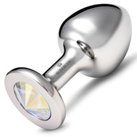 Rosebuds Stainless Steel Butt Plug Small - Aurora Borealis