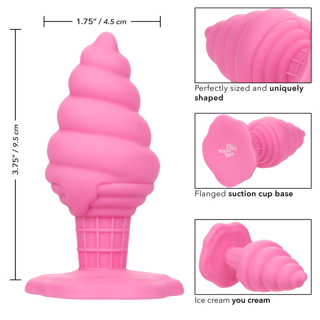 Calexotics Naughty Bits Yum Bum Ice Cream Cone Butt Plug