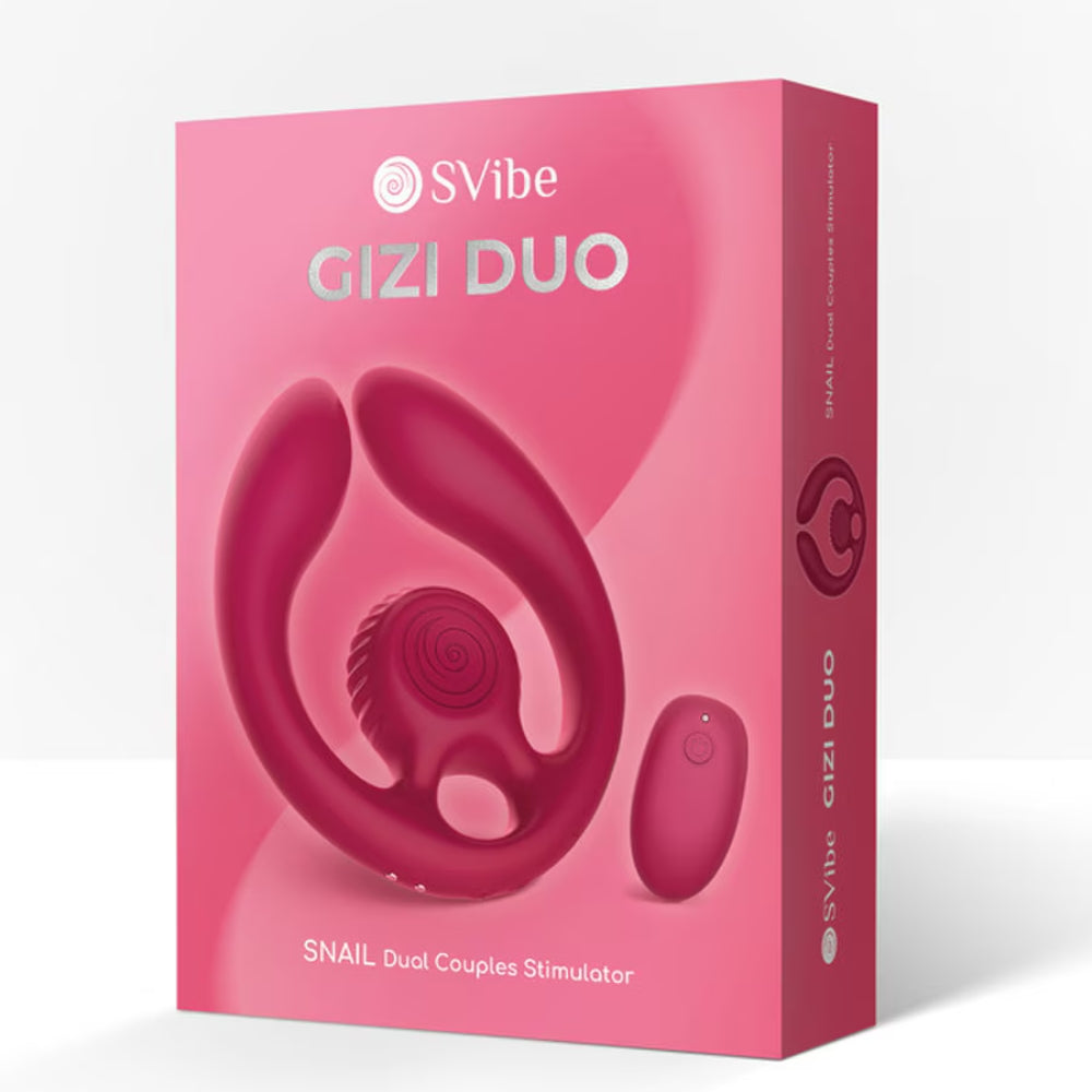 SVibe GIZI Duo Couples Stimulator - Burgundy